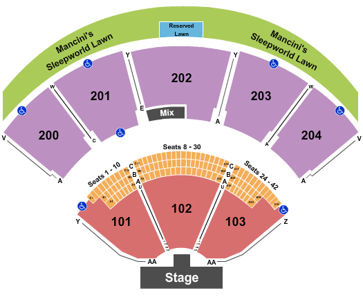 Shoreline Amphitheatre Shoreline Amphitheatre Seating Chart